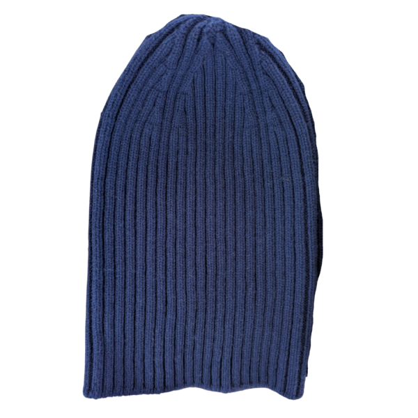 100% Scottish Cashmere Ribbed Beanie (Solid)
