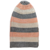 100% Scottish Cashmere Ribbed Beanie (Striped)