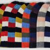 100% Scottish Cashmere Ribbed Beanie (Striped)
